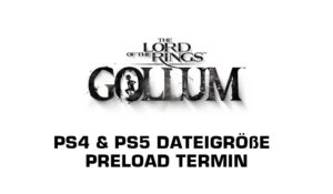 Herr der Ringe Gollum Preload PS5