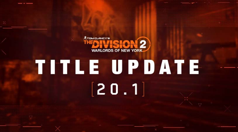 The Division 2 Update 1.65